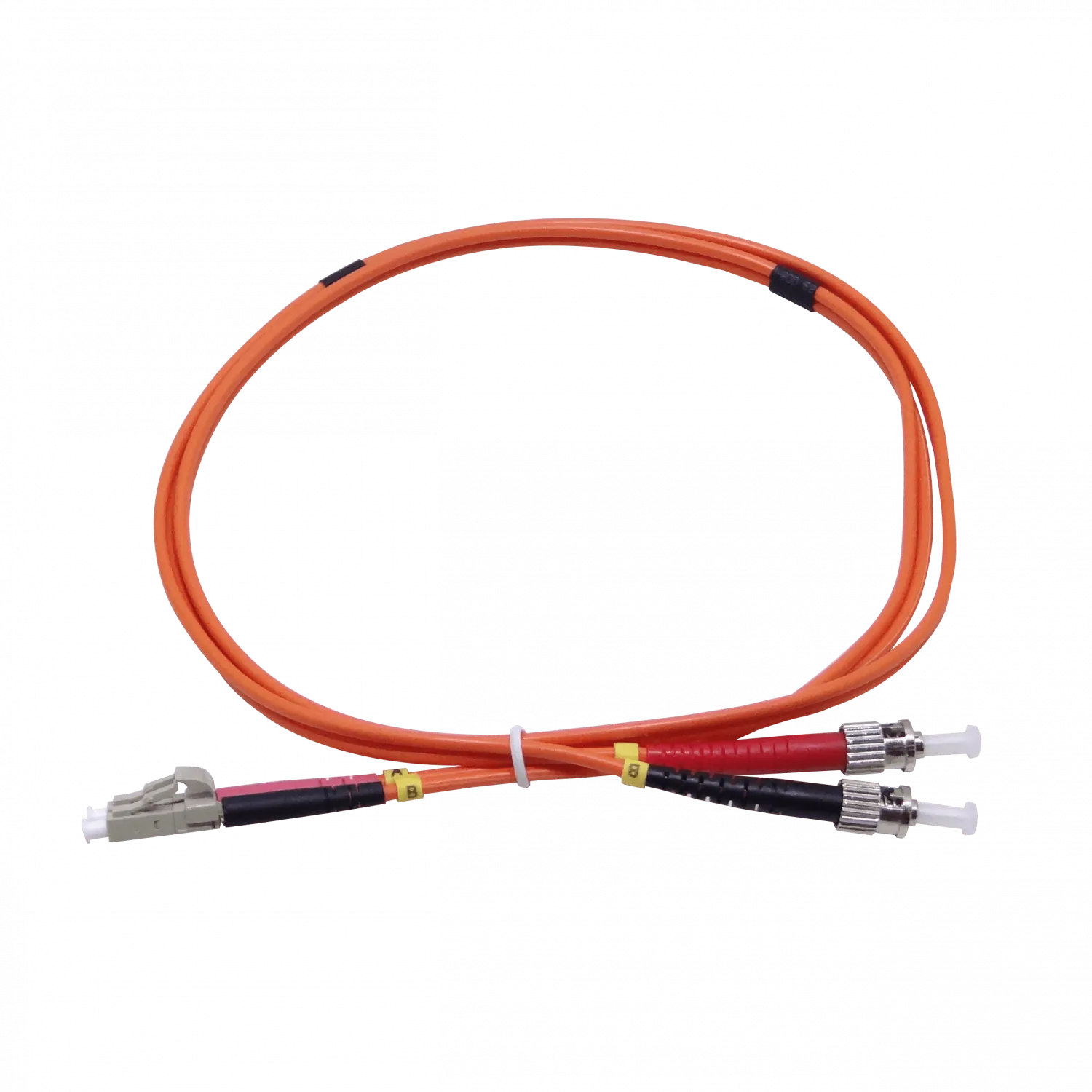1mt LC-ST OM1 MultiModo MM Duplex Jumper Fibra 3.0mm 62.5/125um LSZH  3