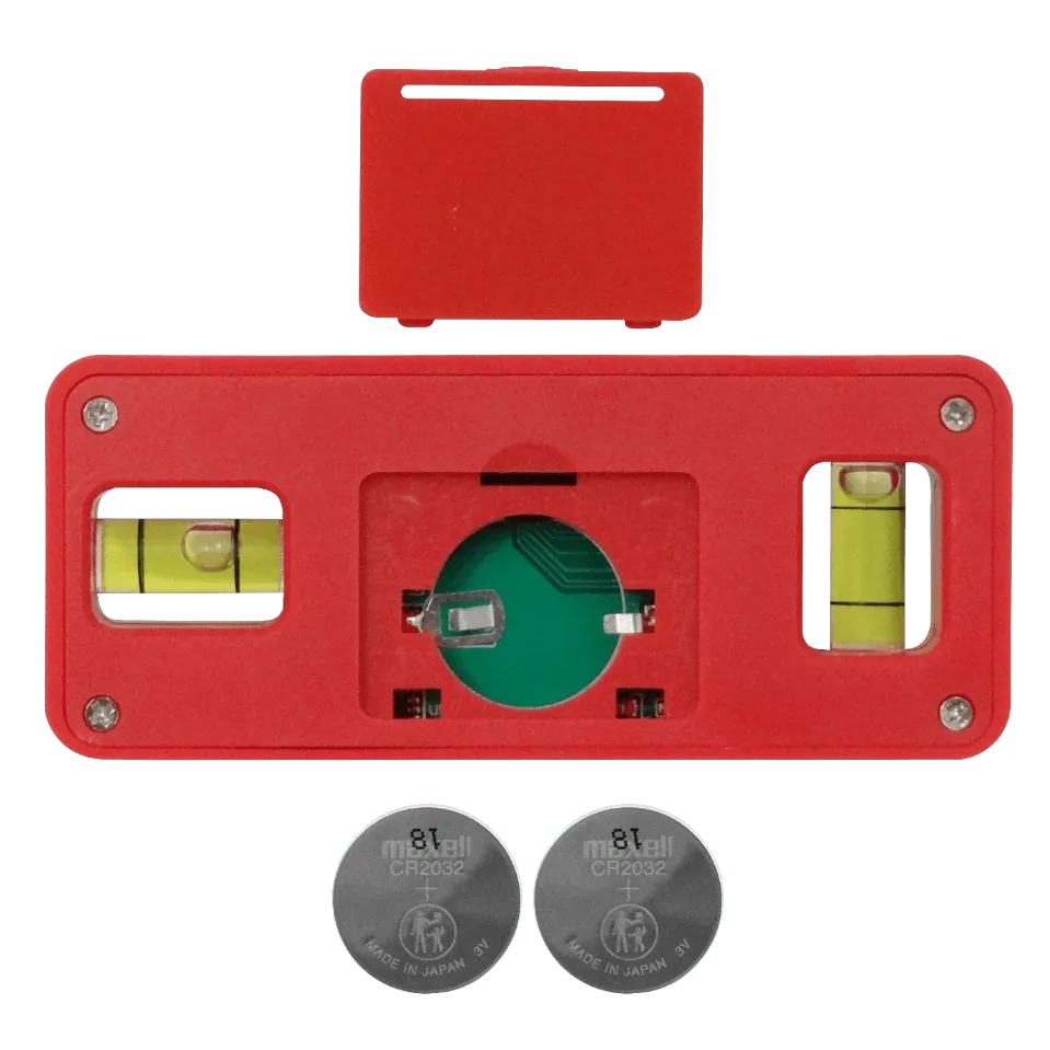 Inclinometro Digital 2-Burbujas 4x90 grados Base Magnetica 2xCR2032 2