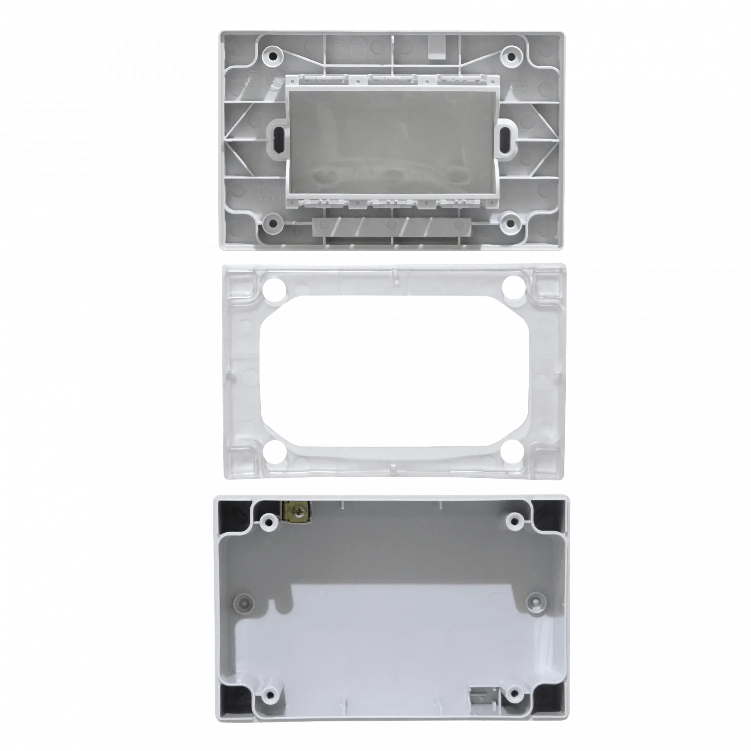 KALOP c/Tapa 3-Modulos Caja Gris IP55 3-Puestos Sigma KL42413 5