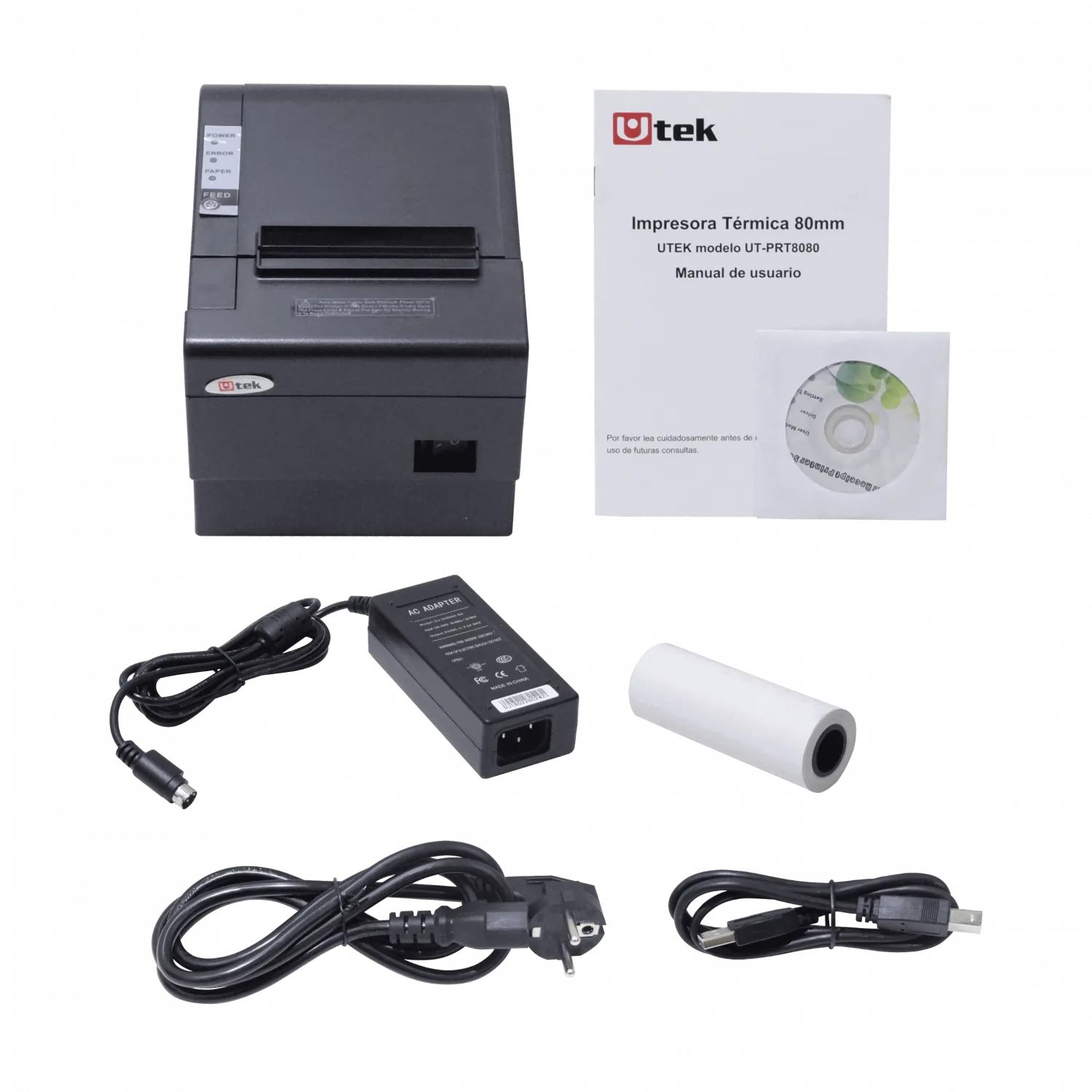 Impresora Térmica UTEK UT-PRT8080 - 72mm, 300mm/s, Ethernet y USB 4