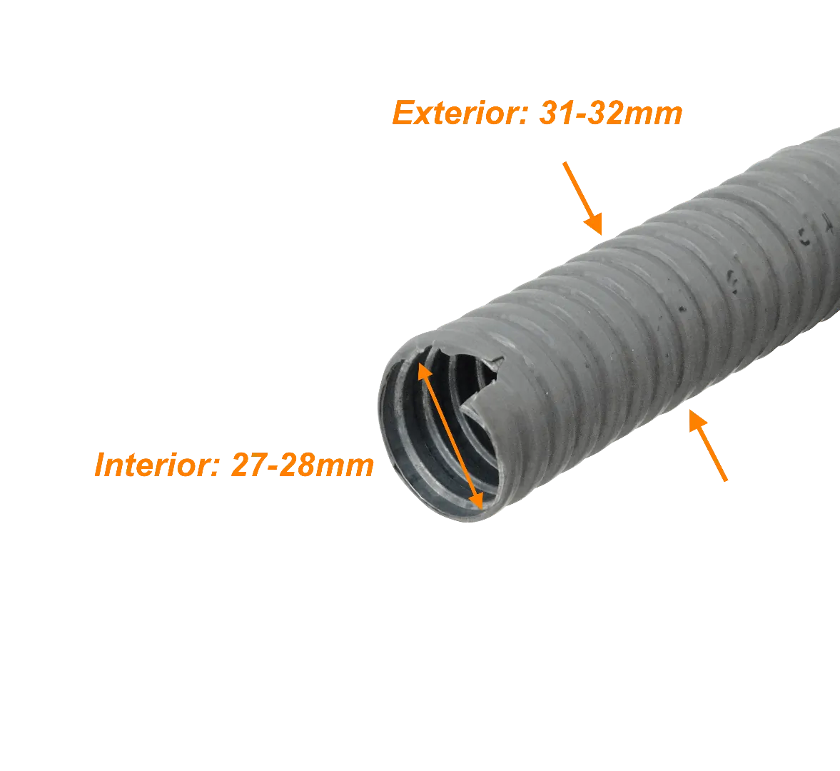 32mm Rollo-50mts Conduit Flexible Metalico Cubierto-PVC PCFC 3