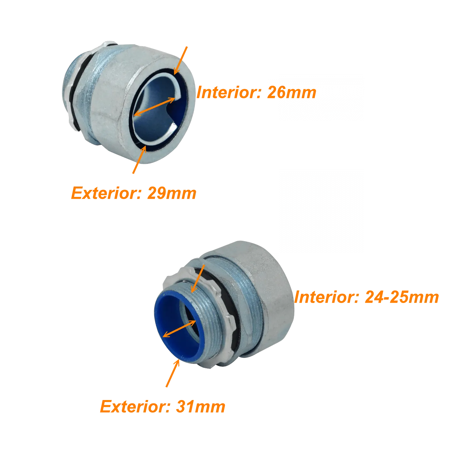 Metalico 32mm Prensa Estopa para Flexible Aislacion IP65 3