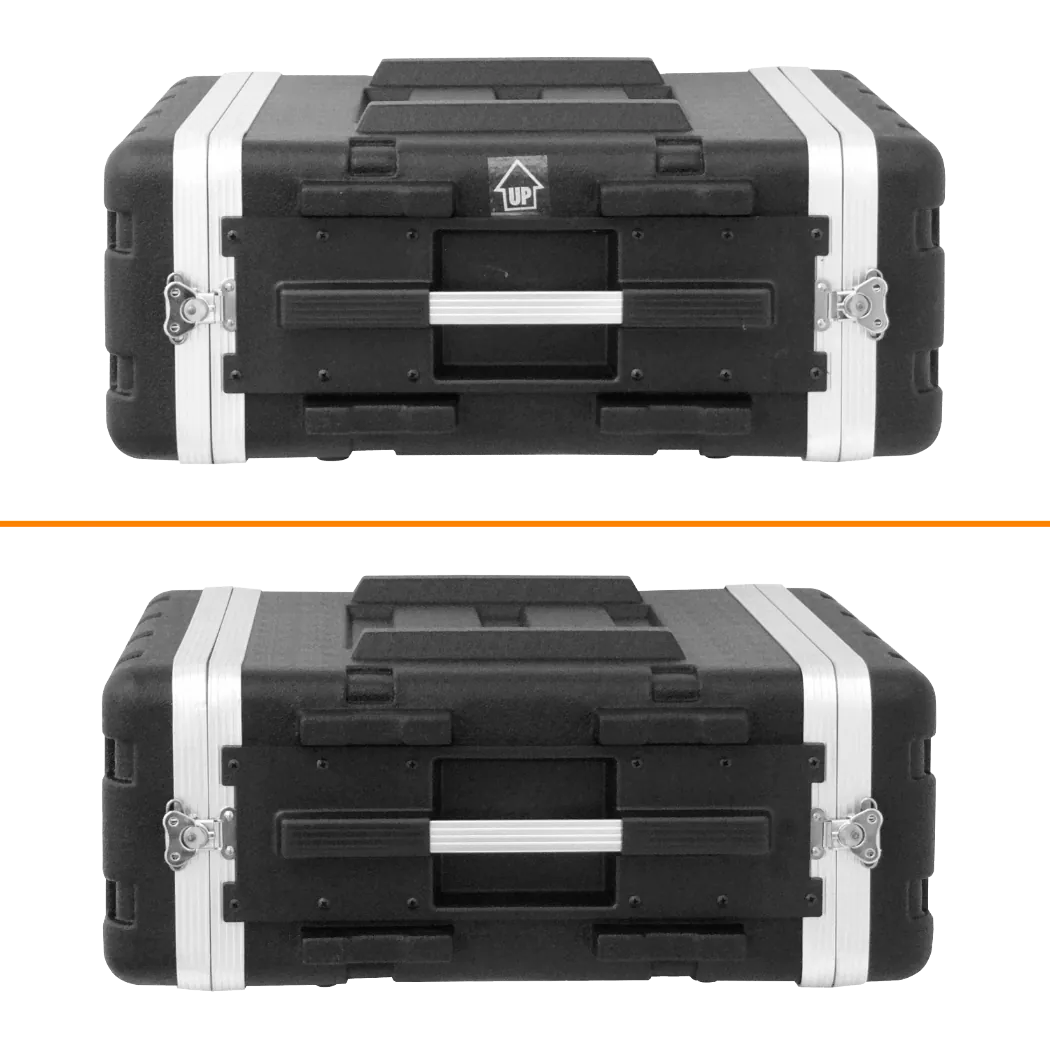 4U/25cm Fondo-42cm Rack Portatil Plastico 2-tapas para Exterior Negro 3
