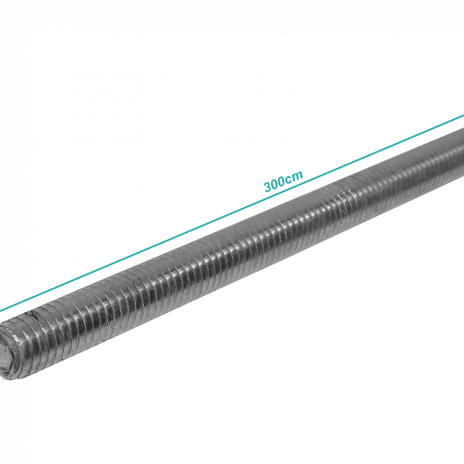 3/8pulgadas x3mt Hilo Sinfin Zinc 300cm Esparrago 9,53mm Barra Hilada 2
