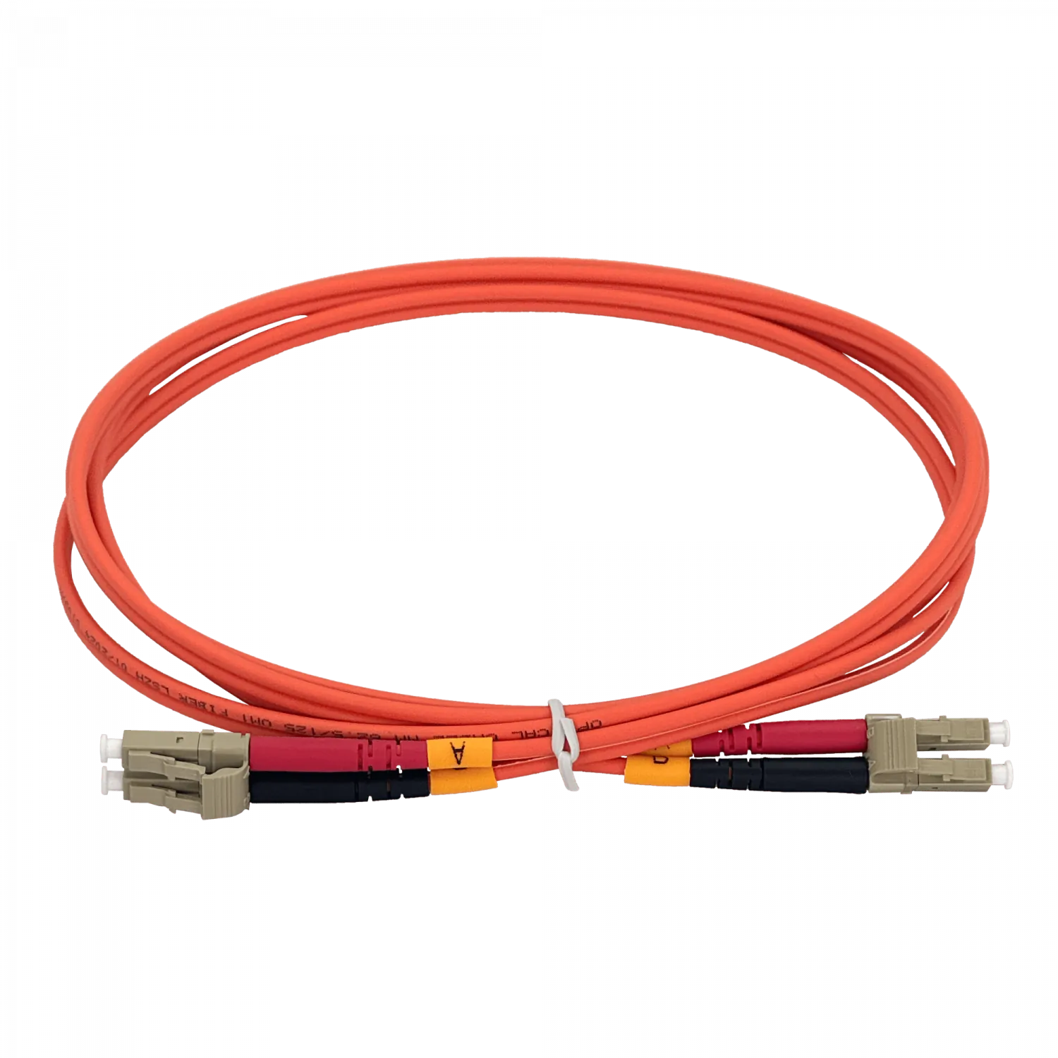2mt LC-LC OM1 MultiModo MM Duplex Jumper Fibra 62.5/125um 3mm LSZH 2