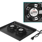 Gabinete Rack LINKMADE RK22-6LD 22U 60cm de Fondo Desarmado con Ventilador y PDU - Negro - Miniatura 4