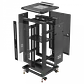 Gabinete Rack LINKMADE RK22-6LD 22U 60cm de Fondo Desarmado con Ventilador y PDU - Negro - Miniatura 3