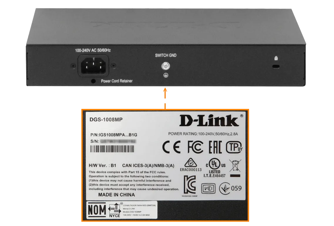 Switch D-Link DGS-1008MP – 8 Puertos Gigabit PoE+, Montaje de Escritorio, Alta Velocidad 2