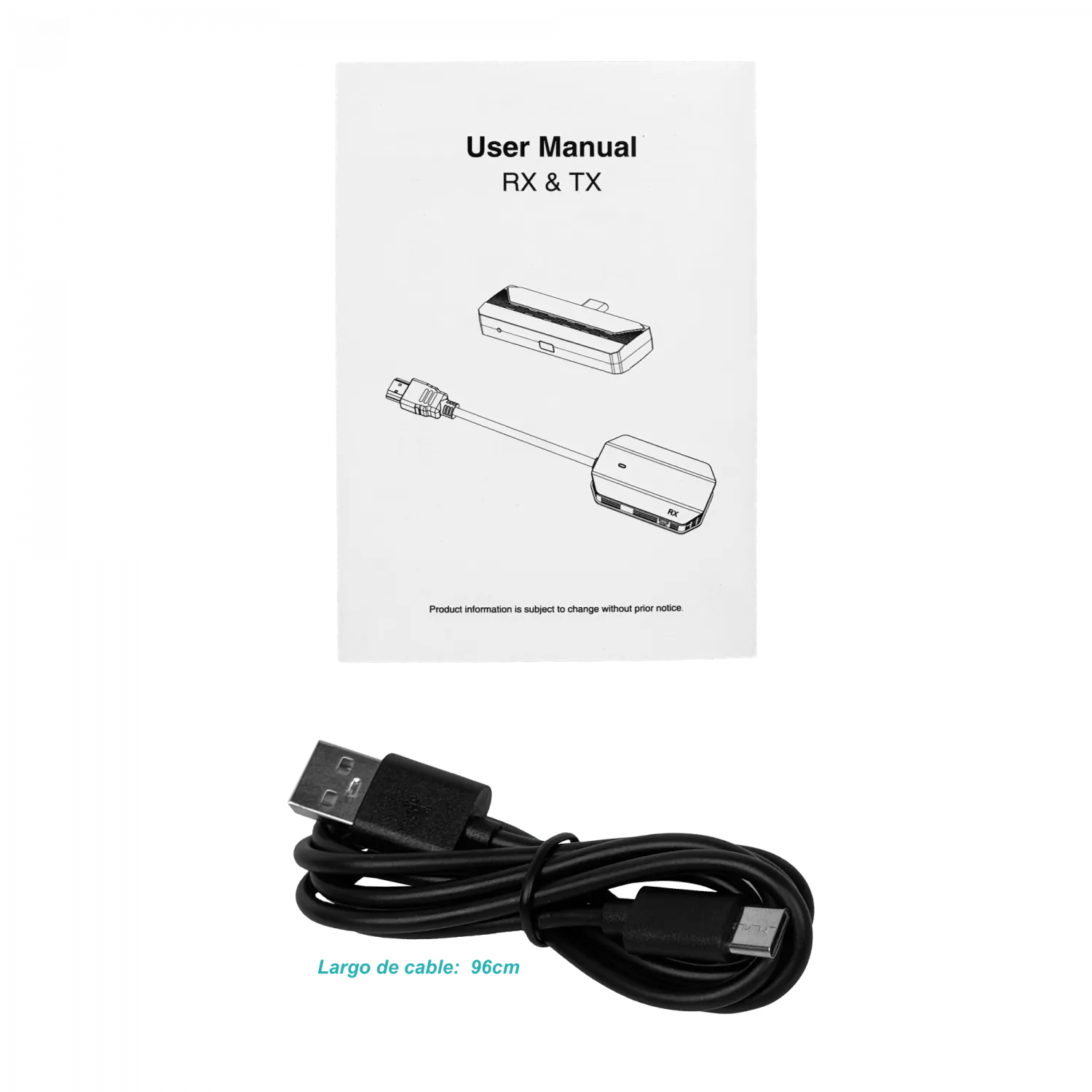 Kit inalambrico HDMI-USBC Ant-Fijas 15mt 5GHz req-5V 1080p Type-C 4