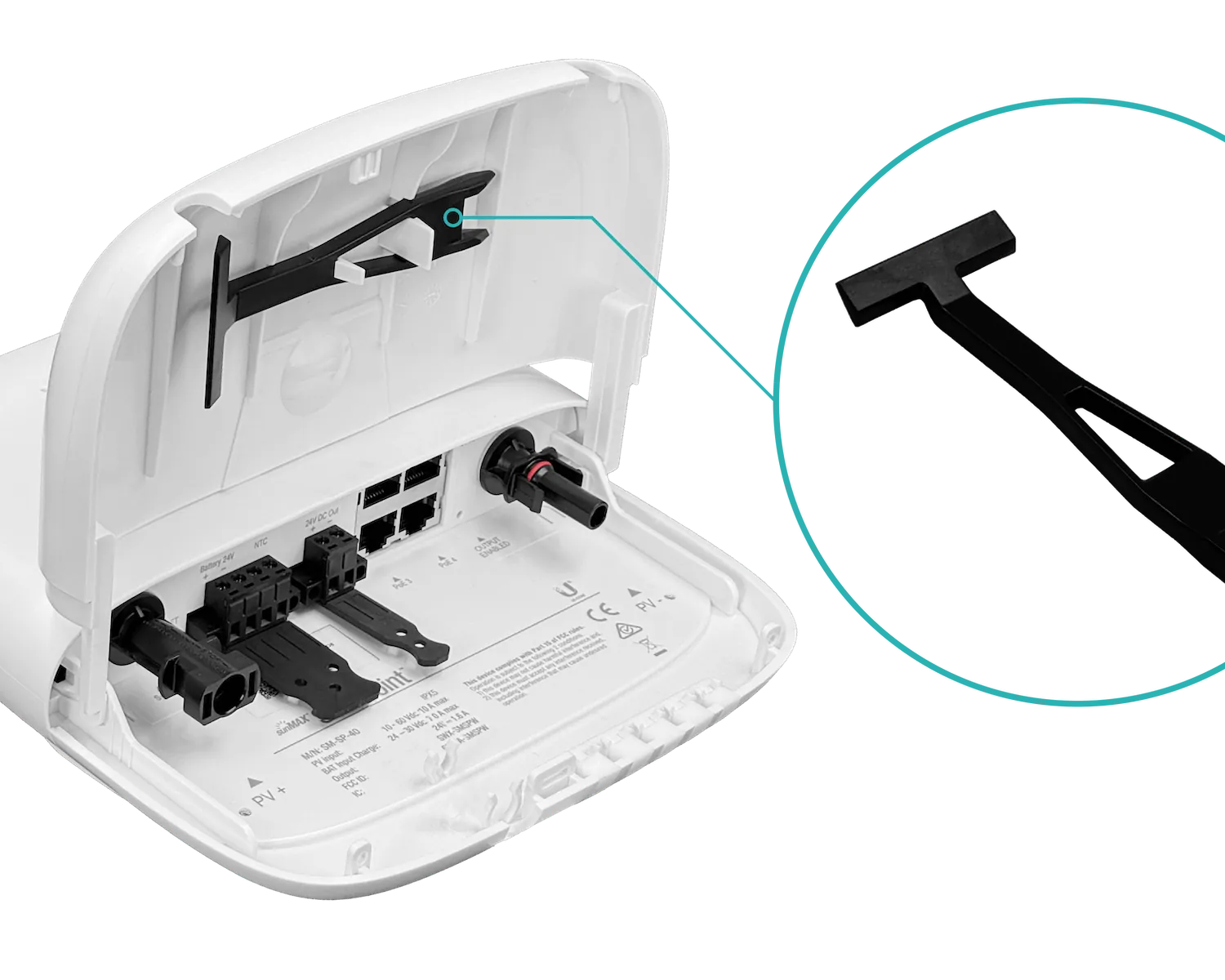 Controlador de Carga Solar MPPT de 24V y 7A con Gestión Remota, Ubiquiti sunMAX SolarPoint 3