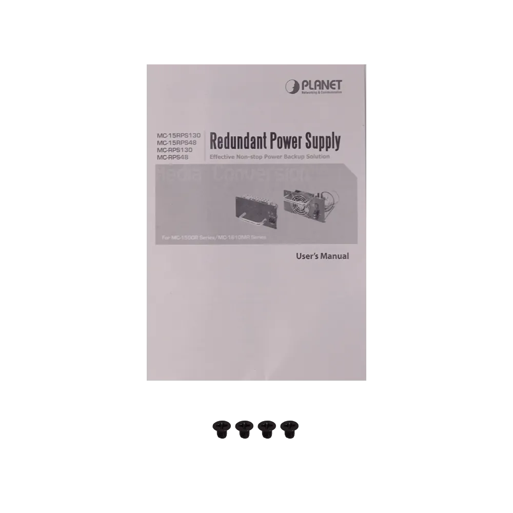PLANET Fuente Redundante para Chasis MC-1500R 100-240VAC 130W 5