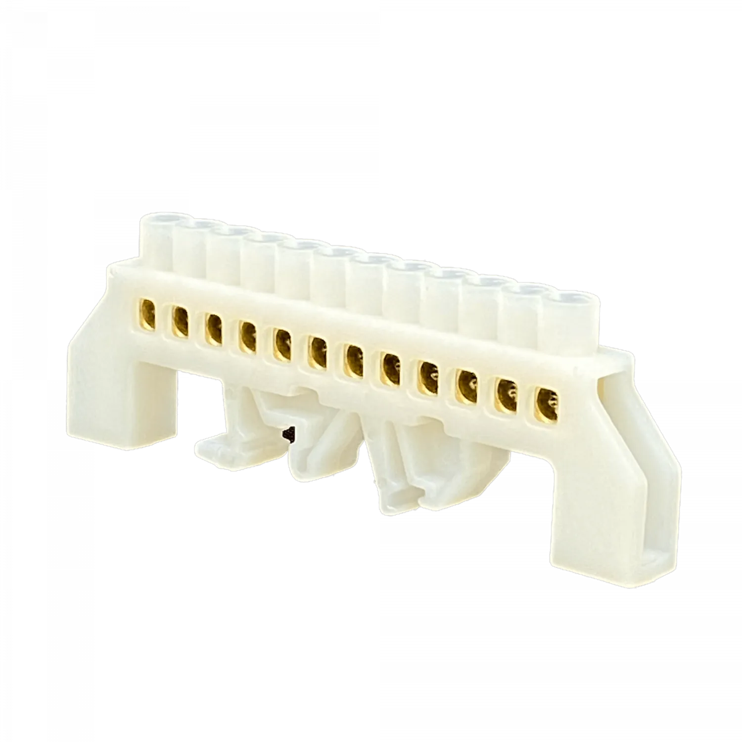 Regleta Blanco 12-Conexiones 4mm Riel Din Distribucion Electrica 3