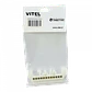Regleta Blanco 12-Conexiones 4mm Riel Din Distribucion Electrica - Miniatura 2