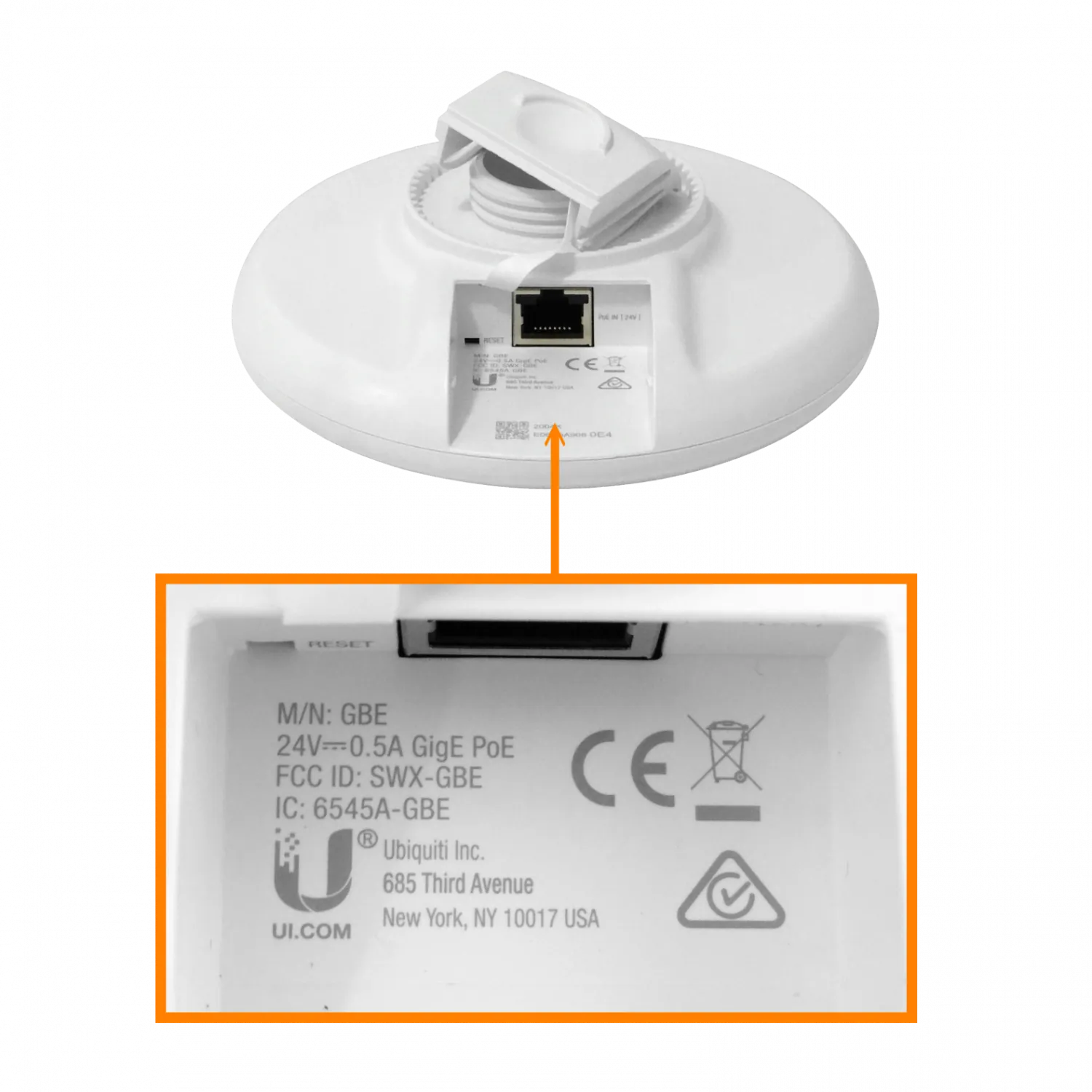 Enlace Inalámbrico de Alta Capacidad 60 GHz/5 GHz, Ubiquiti GigaBeam (GBE) 3