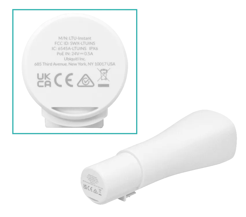 5 unidades de Cliente Inalámbrico 5 GHz con Antena de 22 dBi para Redes PtMP Ubiquiti LTU Instant 5