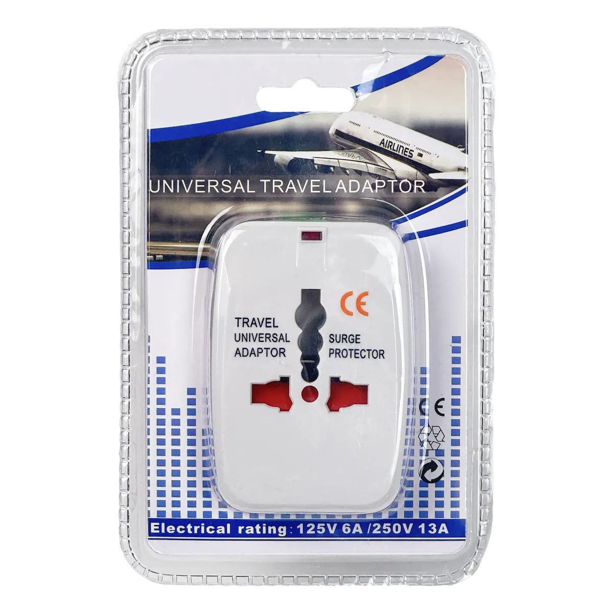 Adaptador Enchufe Universal 125/250V 6/13A 7