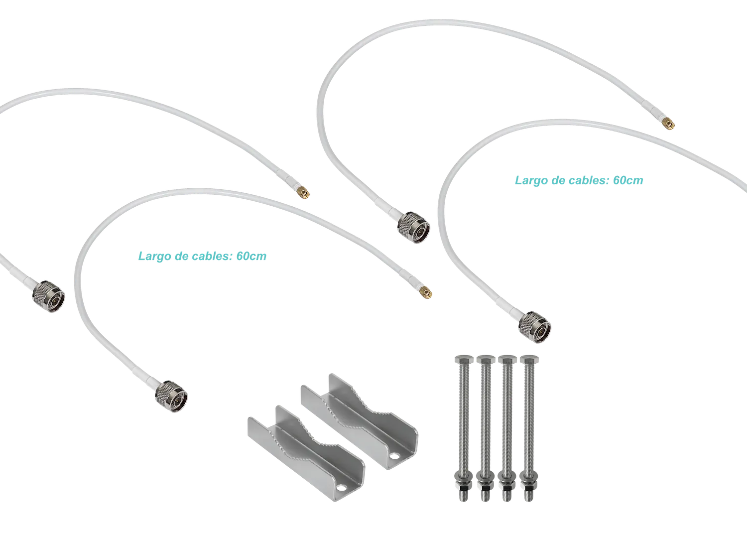 Antena omnidireccional Sanny OMNI-6G17 17dBi 4.9-6.5GHz 4xN hembra 95cm 2