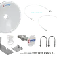Antena Dish L-COM SANNY DISH-6G25 4,9-6,5GHz 25dBi Dual Polarización 2x2 N-Hembra Slant 45° - Miniatura 4