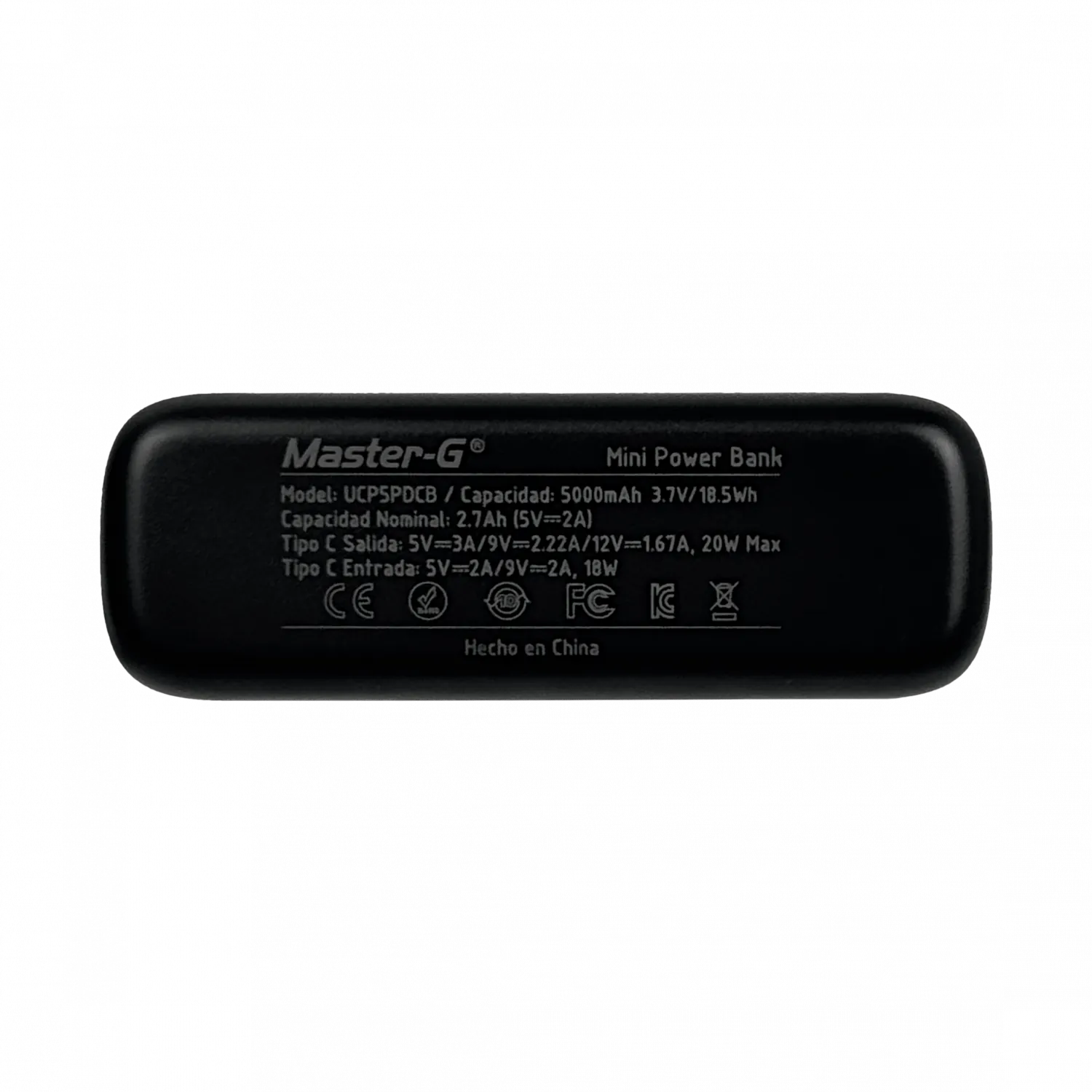 MASTER-G Cargador Base Tipo-C 20W 5000mAh in:5/9/12V ou:5/9/12V 3