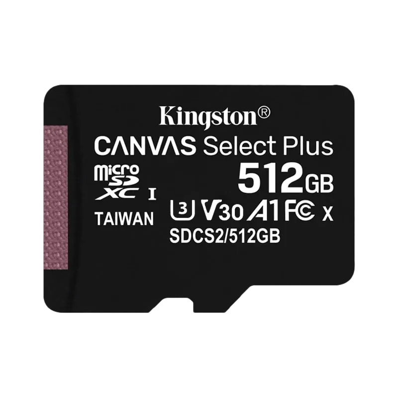 KINGSTON 512GB MicroSD c/Adaptador-SD 100/85mb/s Class10 UHS-I U3 V30 4