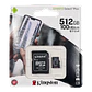 KINGSTON 512GB MicroSD c/Adaptador-SD 100/85mb/s Class10 UHS-I U3 V30 - Miniatura 3