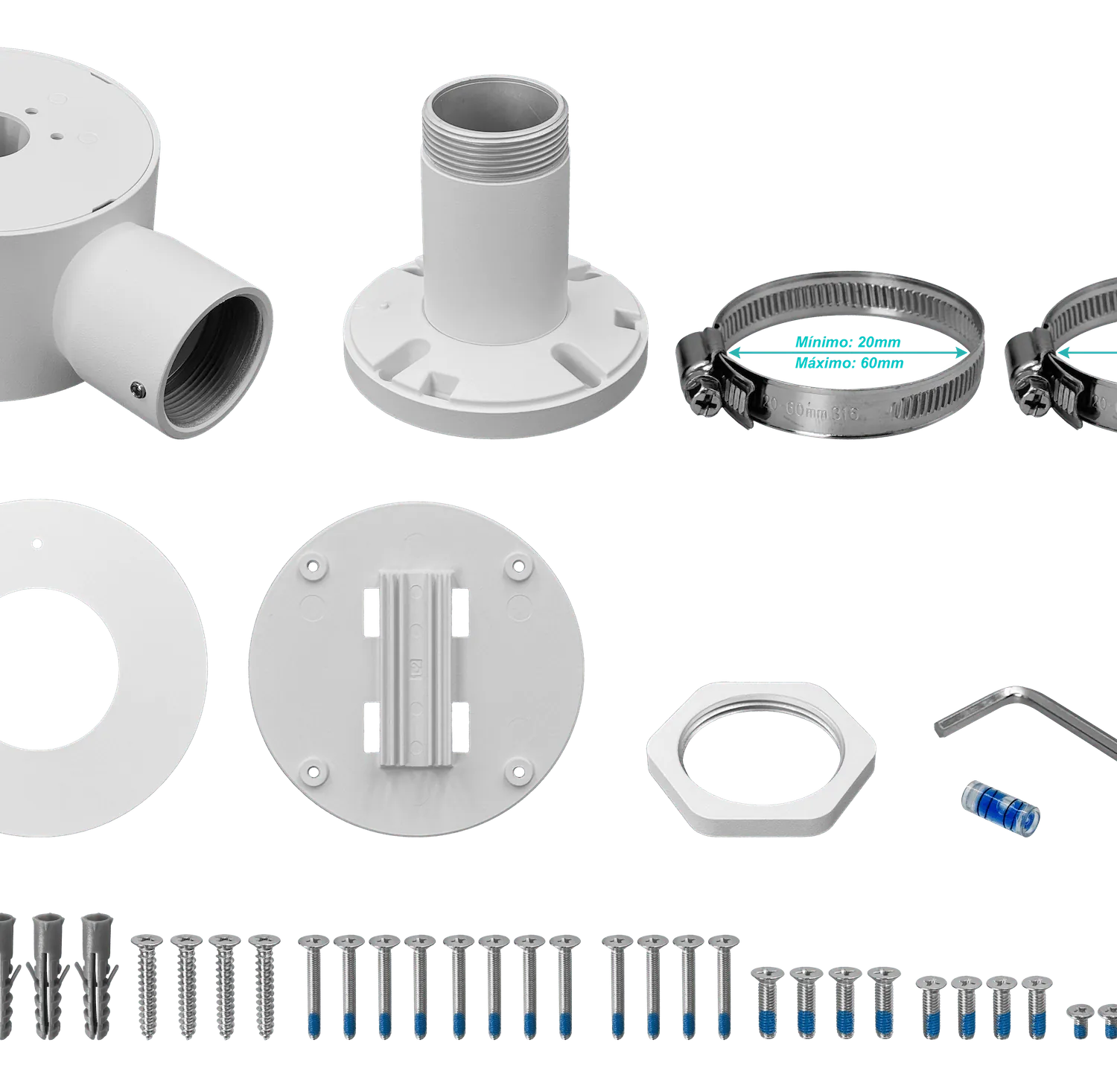 Soporte para camára de vigilancia Dual Ubiquiti UniFi UACC-Camera-DM, Montaje Doble, Color Blanco 6
