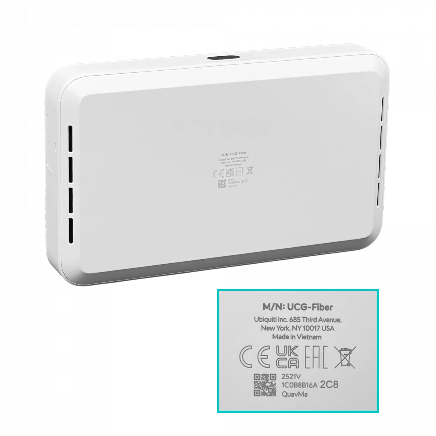 Gateway Ubiquiti UCG-FIBER UniFi multi-WAN compacto con funciones de routing y seguridad 6