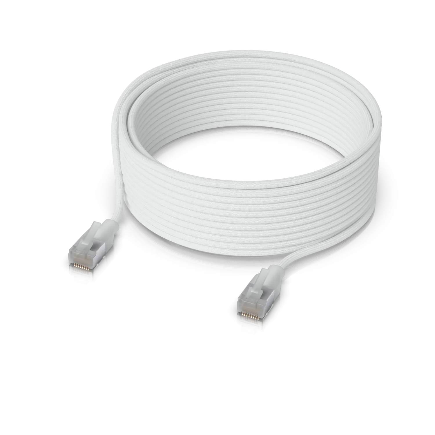 Cable de red Ubiquiti Cat6A UACC-CABLE-PATCH-EL-C6A-12M-W - 12m, RJ45, 10GbE, PoE++ Etherlighting 3
