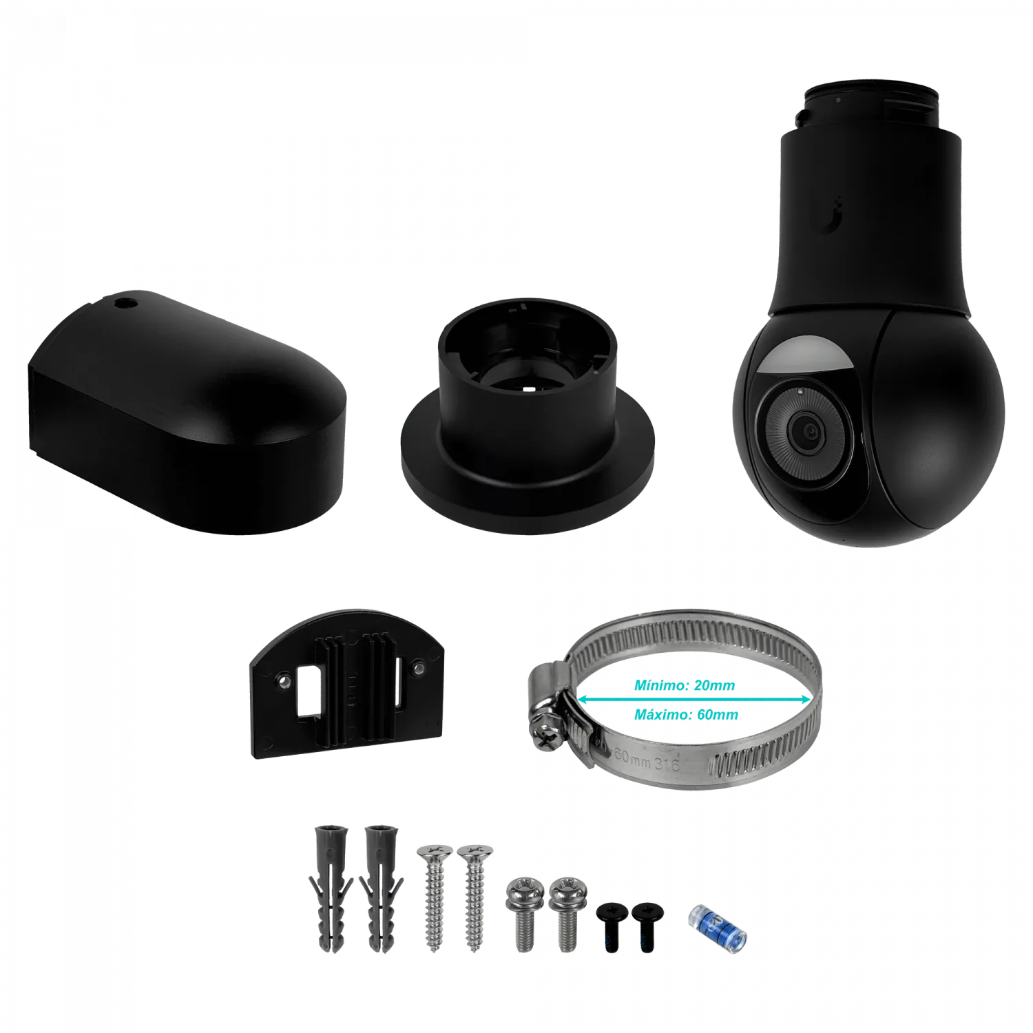Camara PTZ Ubiquiti UVC-G5-PTZ-B negra 4MP 20m zoom 100/350° PoE control total 5