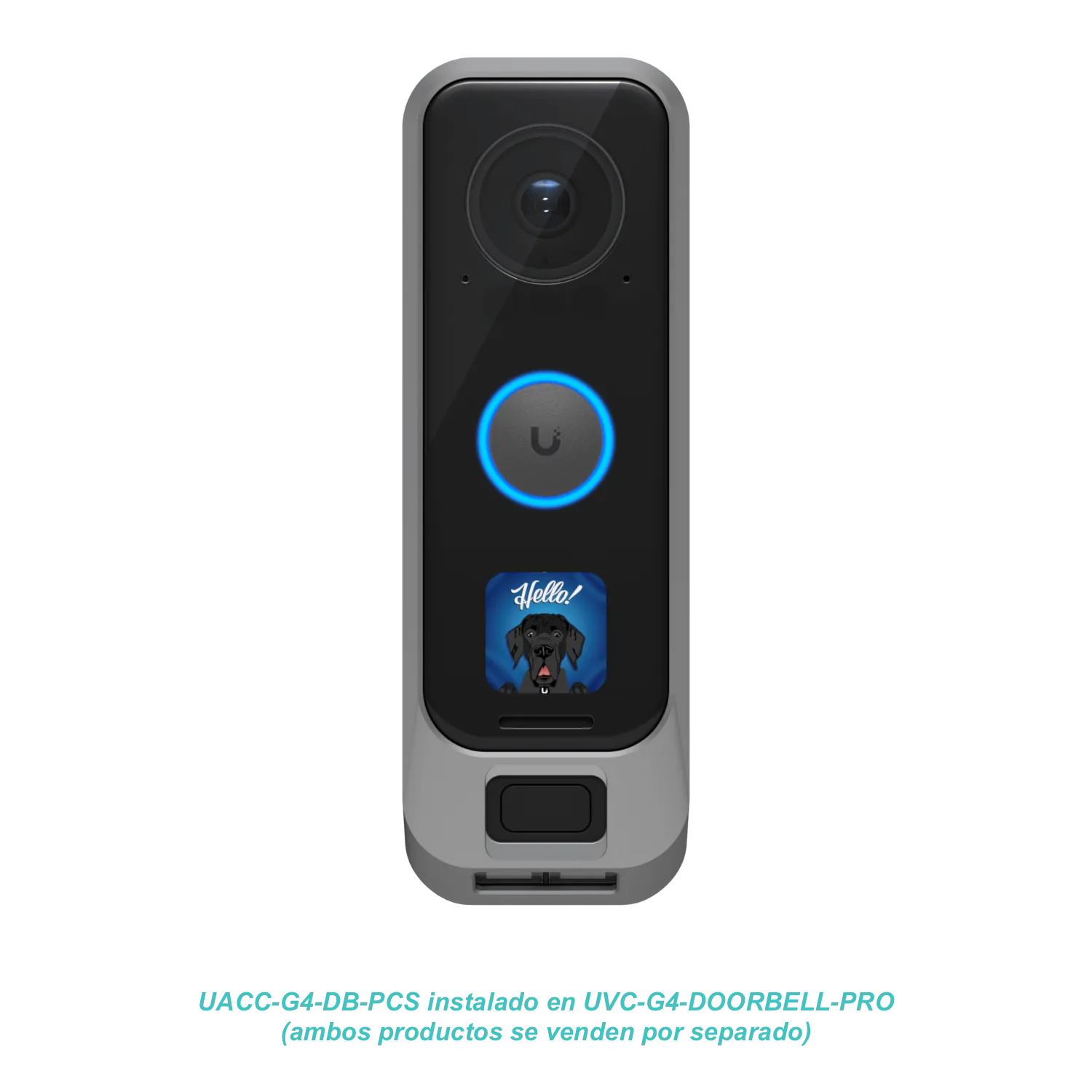 Carcasa plateada para G4 Doorbell Pro, policarbonato, Ubiquiti UACC-G4-DB-Pro-Cover 2