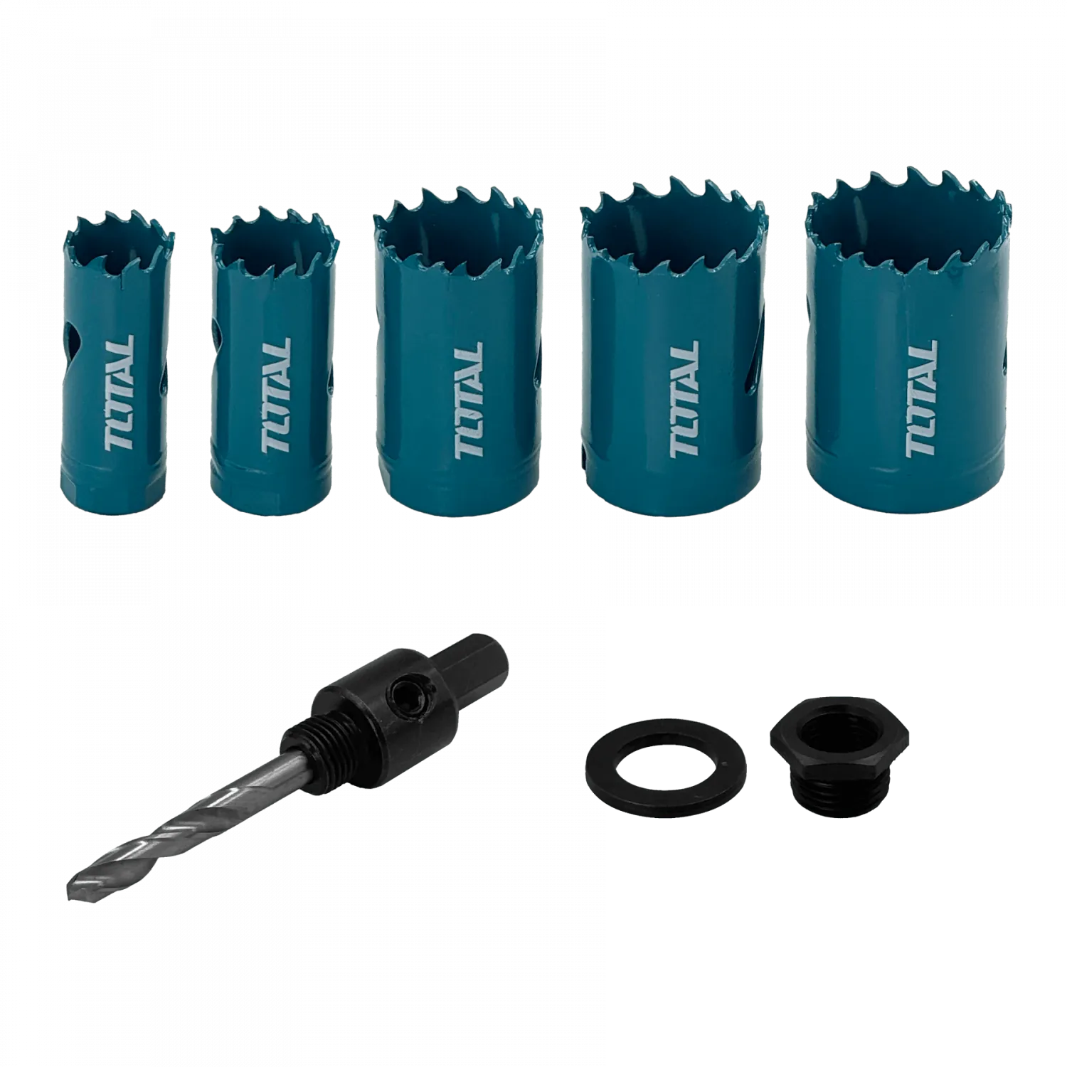 Set de Sierras de Copa TOTAL HSS M3 Bimetálicas 5 Piezas 19-35mm - Alta Precisión TACSH1071 2