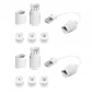 Pack 2 Acopladores Extensión RJ45 Cat6A Blindado Macho-Hembra, Ubiquiti RJ45-15MM  - Miniatura 7