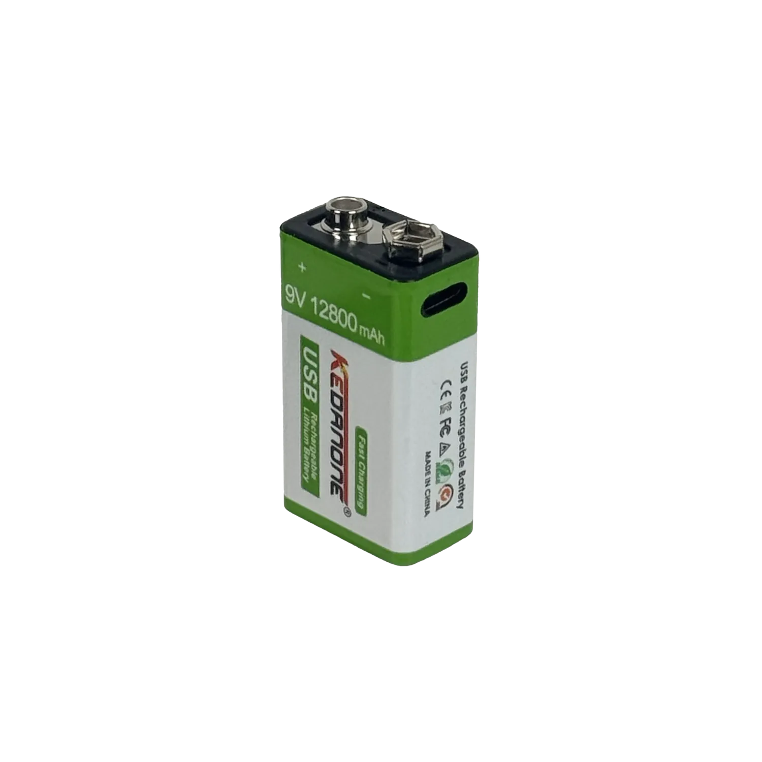 PHILCO 9V 12800mAH Recargable-USB-C Litio Pila/Bateria 4