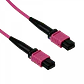 Jumper Fibra LSZH MM  UI 3mt MPO-MPO 12-Fibras Type-B OM4 Multimodo  - Miniatura 3