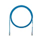 PATCH CORD NETKEY UTP 28AWG CAT6A  7FT AZUL 1m Panduit - Miniatura 1