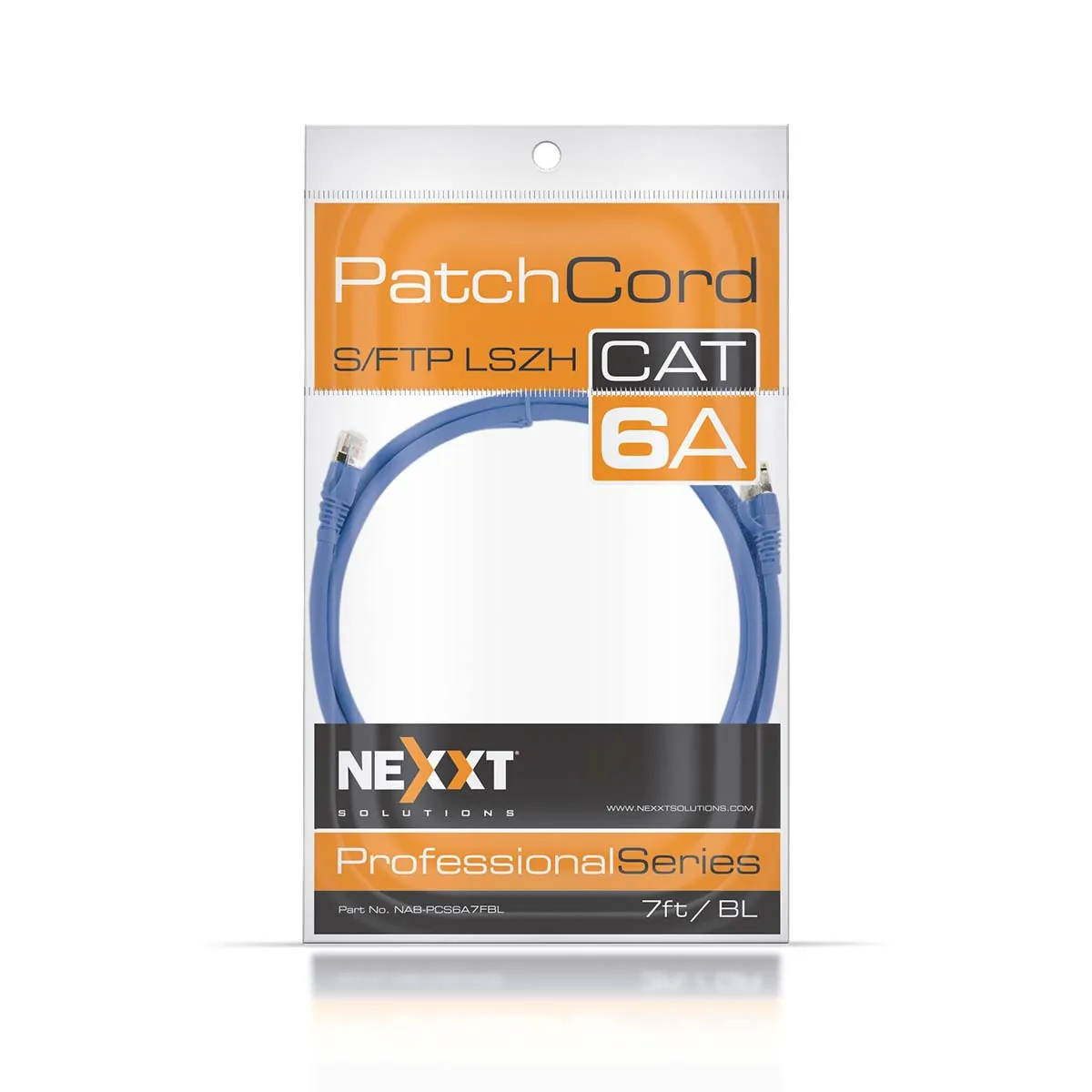 Cable UTP Patch Cord S/FTP Cat6a 1m  AZUL 3