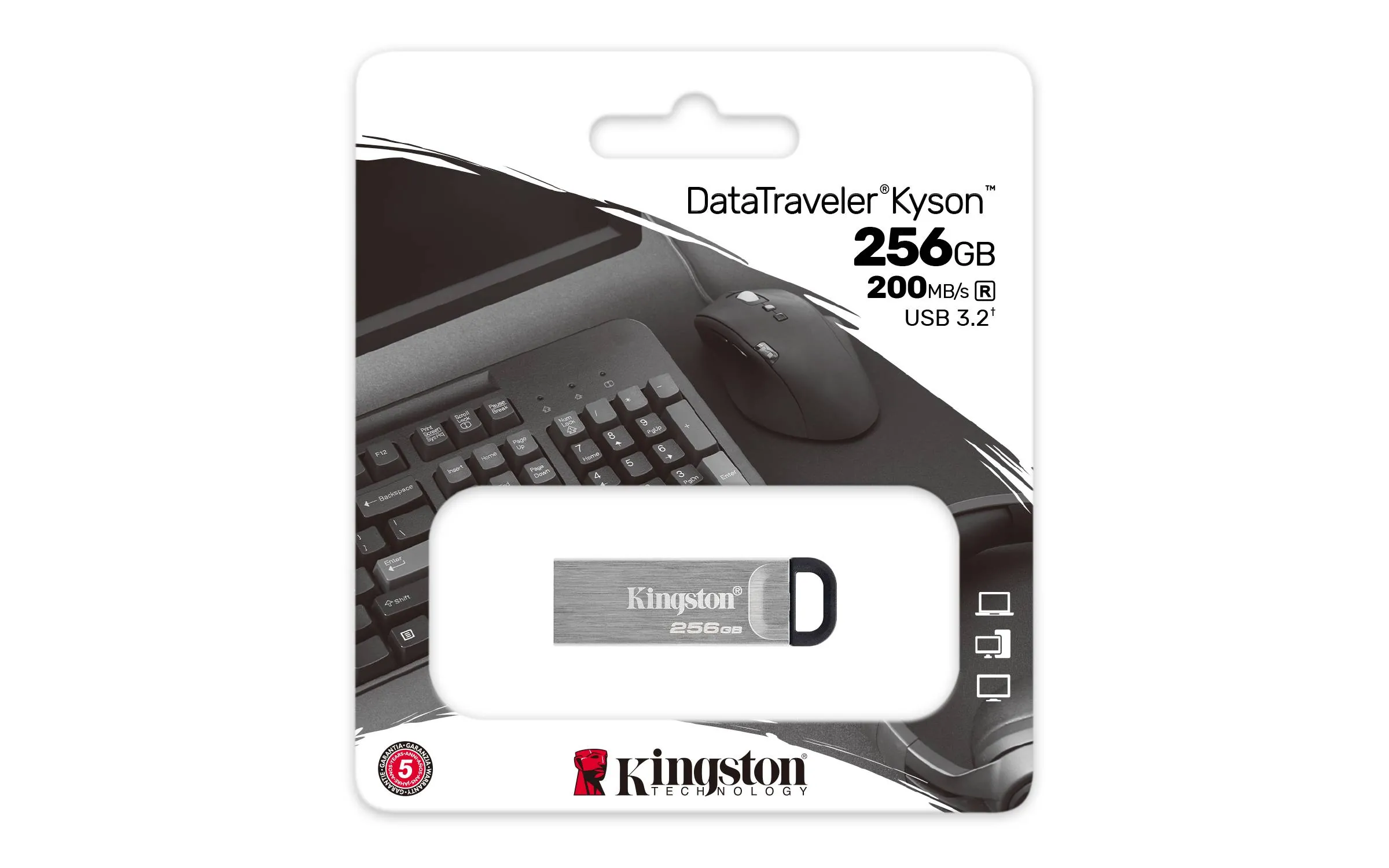 Pendrive 256GB USB3.2 Gen 1 DataTraveler Kyson 5