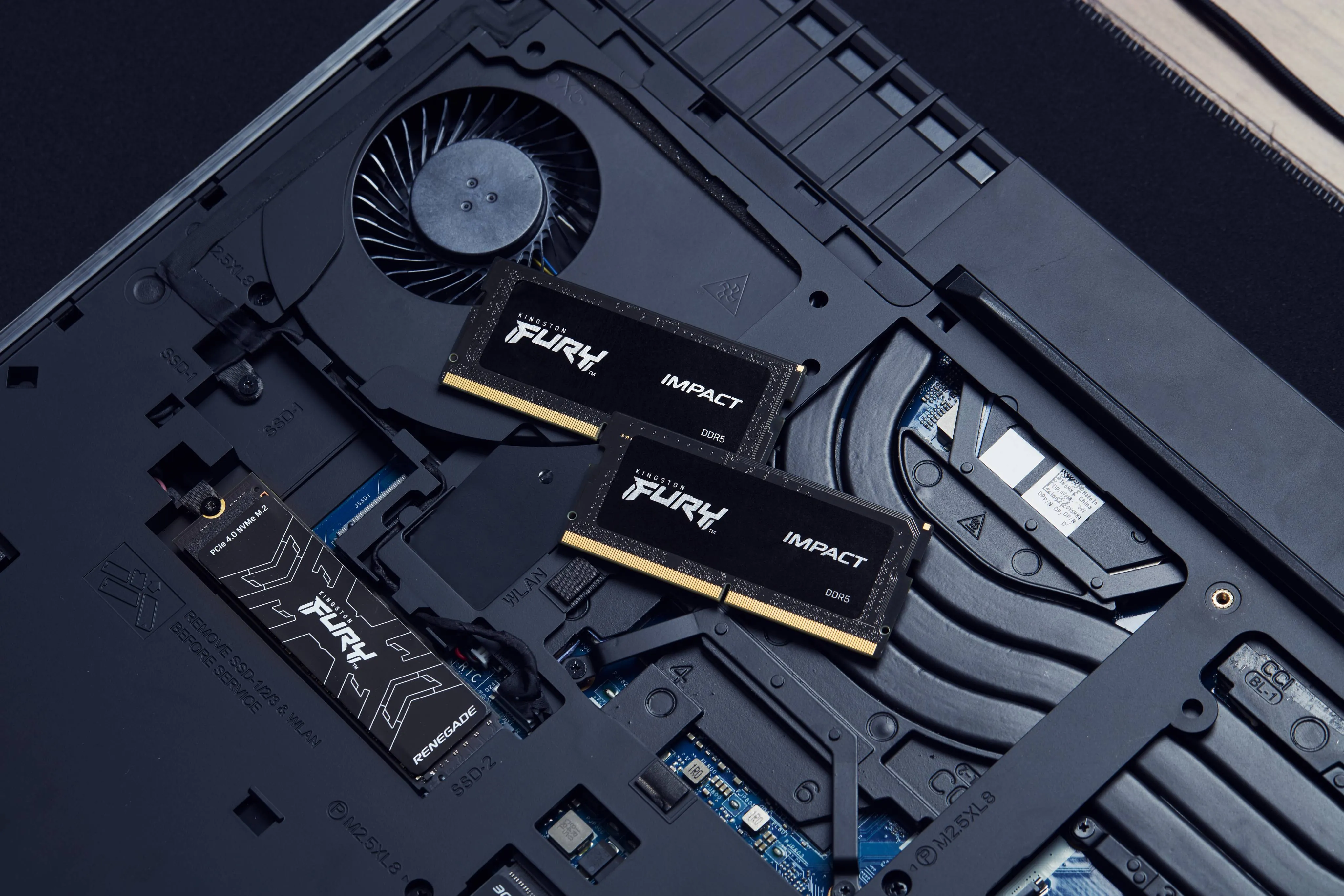 Memoria RAM para Notebook DDR5 32GB 5600MT/s Kingston FURY Impact, CL40, SO-DIMM, 1.1V 10