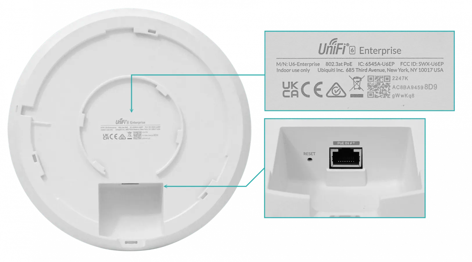 Punto de Acceso Ubiquiti Enterprise U6, WiFi 6, 10.2Gbps, 2.5G Ethernet PoE+ 11