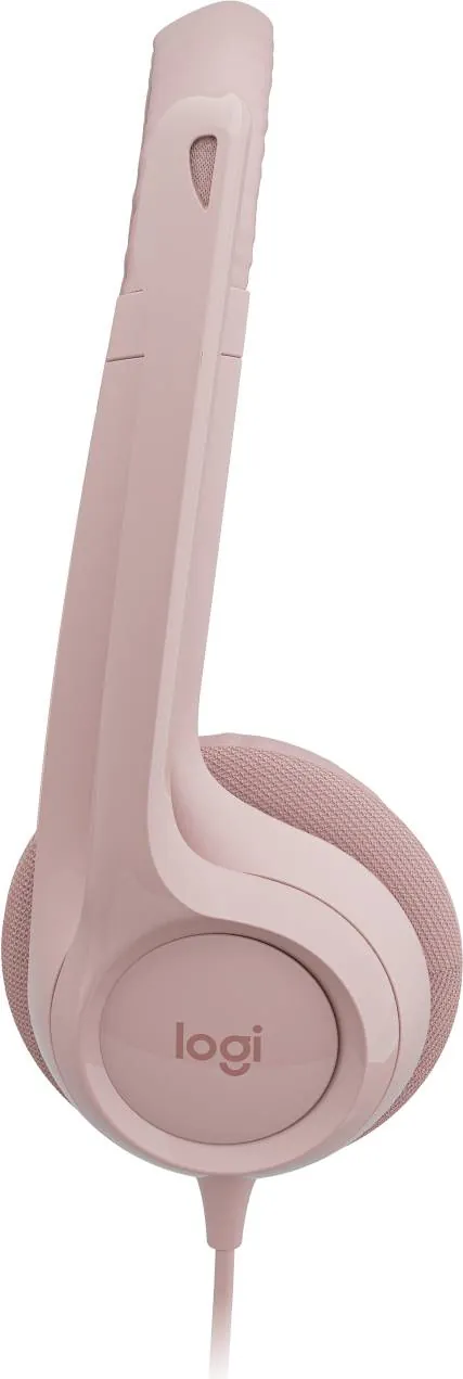 Audífonos con Micrófono Logitech H390, Micrófono c/ Supresión de Ruido, Rosado 3