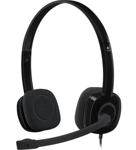 Audífonos con Micrófono H151 Logitech, Alámbrico, 3.5mm, Negro 1