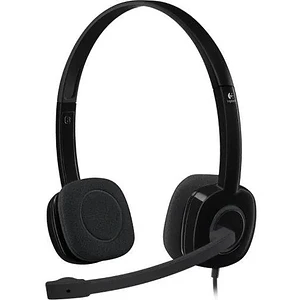 Audífonos con Micrófono H151 Logitech, Alámbrico, 3.5mm, Negro