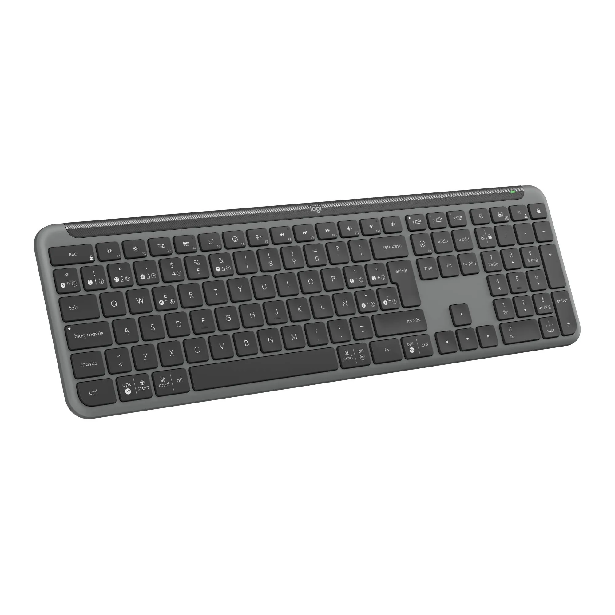 Teclado Inalámbrico Logitech Signature Slim Keyboard K950, Receptor USB Logi Bolt 1