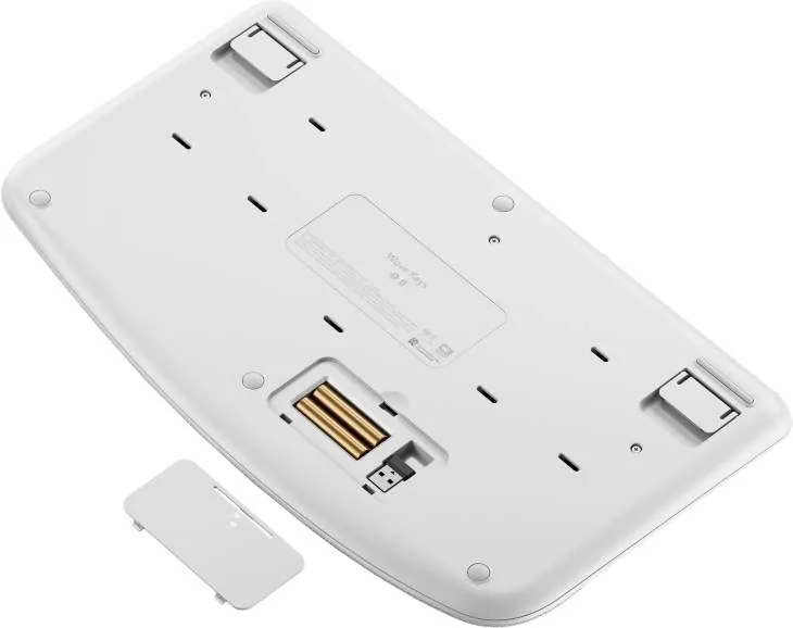 Teclado Ergonómico Inalámbrico Logitech WAVE KEYS, reposamanos acolchado, Blanco Crudo 5