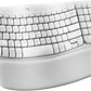 Teclado Ergonómico Inalámbrico Logitech WAVE KEYS, reposamanos acolchado, Blanco Crudo - Miniatura 3