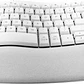 Teclado Ergonómico Inalámbrico Logitech WAVE KEYS, reposamanos acolchado, Blanco Crudo - Miniatura 2