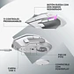 Mouse Gamer Inalámbrico Logitech G502 X Plus, 13 Botones, 25600 DPI, Blanco - Miniatura 12
