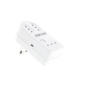 Protector de voltaje 2 tomas CAP 1500W giratorio blanco Forza