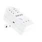 Protector de voltaje 2 tomas CAP 1500W giratorio blanco Forza - Miniatura 1