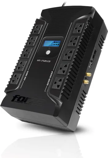 UPS FORZA HT-1002LCD-C Interactiva, 1000VA/500W, 12 Tomas, USB, AC 220V 1